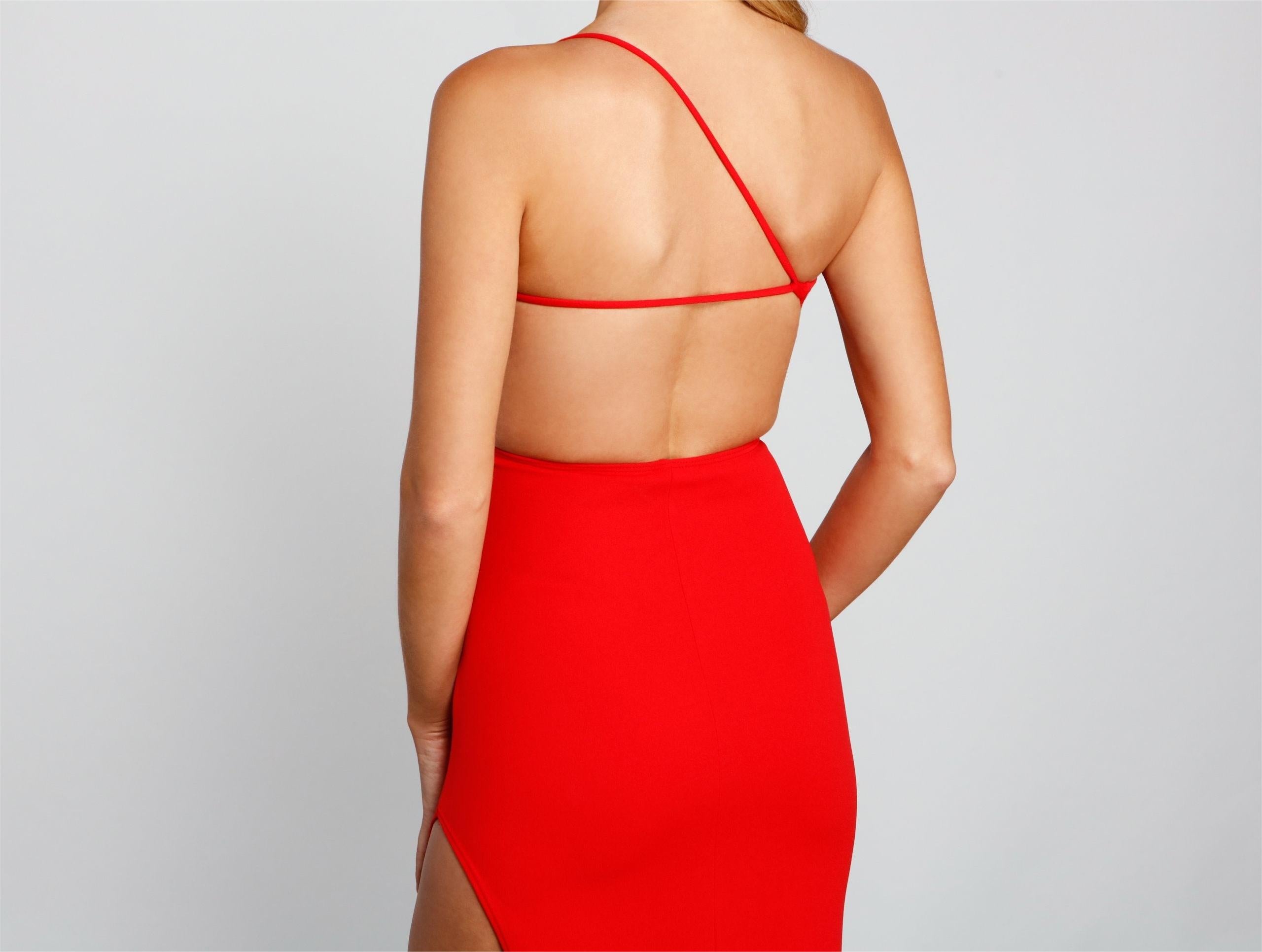 Alisha Asymmetrical One-Shoulder Formal Dress